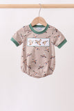Green Mallard Embroidered Bubble Aaria Tees