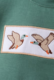 Green Mallard Embroidered Set Aaria Tees
