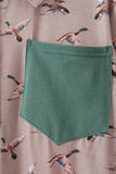 Green Mallard Dad Button Down Shirt Aaria Tees