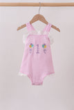 Pink Birthday Balloon Seersucker Bubble Aaria Tees