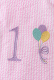 Pink Birthday Balloon Seersucker Bubble Aaria Tees