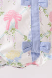 Blue Hydrangea Bow Bubble Aaria Tees