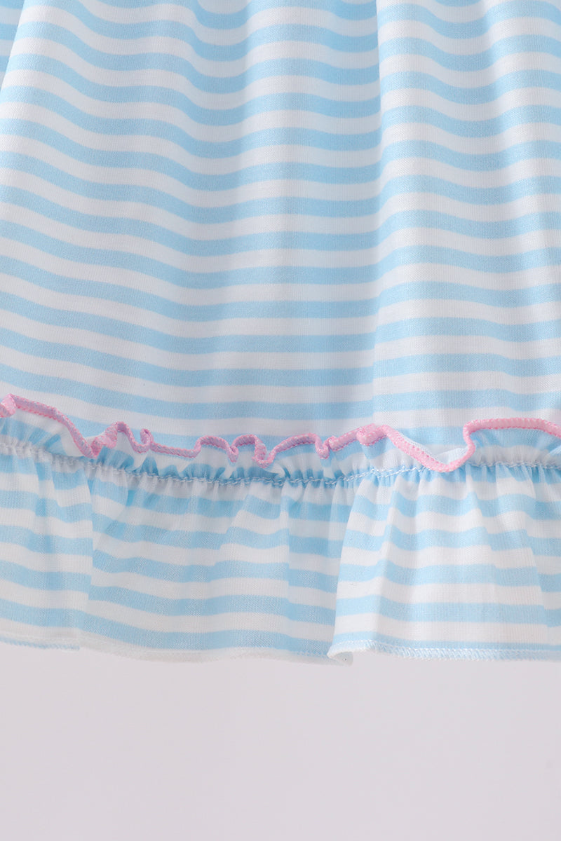 Blue Ice Cream Applique Bloomer Set - Aaria Tees Aaria Tees