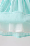 Mint Princess Smocked Jacquard Dress Aaria Tees
