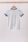 Blue Tool Applique Romper Aaria Tees