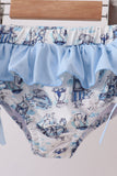 Blue Beach Smocked UPF Swim Set Aaria Tees