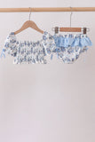 Blue Beach Smocked UPF Swim Set Aaria Tees