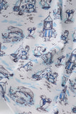 Blue Beach Smocked Women Dress Aaria Tees