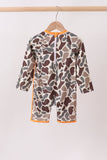 Camo Mallard Embroidered UPF Swim One-Piece Aaria Tees