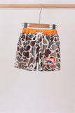 Camo Mallard Embroidered UPF Swim Trunks Aaria Tees