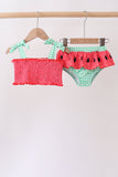Red Watermelon Smocked UPF Swim Set Aaria Tees