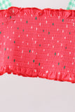 Red Watermelon Smocked UPF Swim Set Aaria Tees