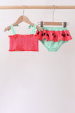 Red Watermelon Smocked UPF Swim Set Aaria Tees
