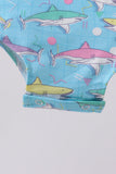 Blue Shark Ruffle Bubble Aaria Tees