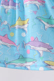 Blue Shark Smocked Bloomer Set Aaria Tees