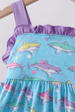 Blue Shark Dress Aaria Tees
