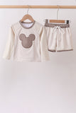 Khaki Character UPF Rashguard Set - Aaria Tees Aaria Tees