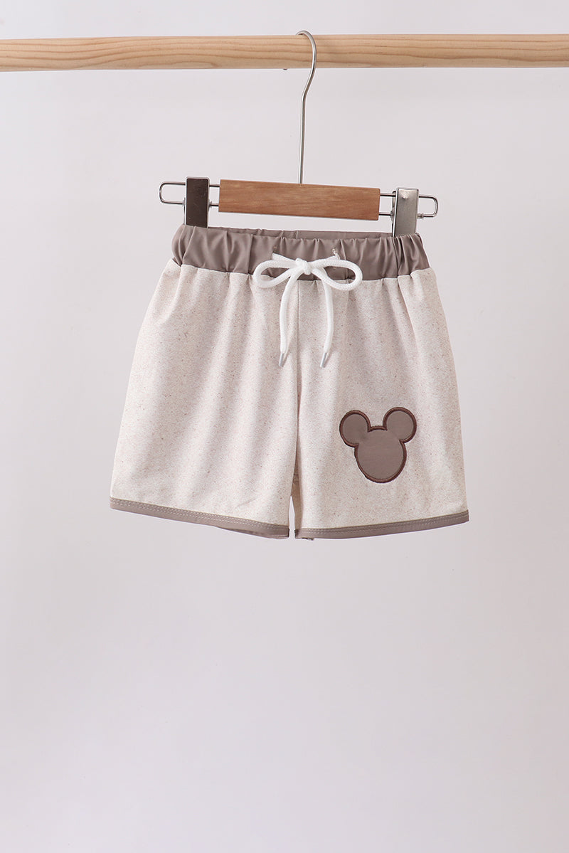 Khaki Character UPF Swim Trunks - Aaria Tees
