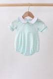 Sage Plaid Bubble Aaria Tees