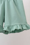 Sage Floral Smocked Set Aaria Tees