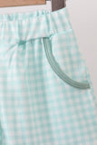 Sage Plaid Set Aaria Tees