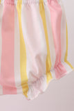 You're my sunshine Embroidered Bow Stripe Bloomer Set Aaria Tees