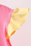 You're my sunshine embroidery Stripe Ruffle Set Aaria Tees