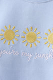You're my sunshine embroidery Stripe Set Aaria Tees