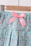 Pink Bear Floral Applique Skorts Set Aaria Tees