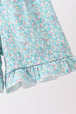 Green Floral Jumpsuit Aaria Tees