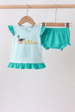 Green Mallard Embroidered Bloomer Set Aaria Tees