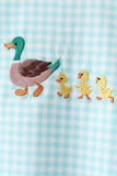 Green Mallard Embroidered Set Aaria Tees