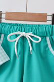Green Mallard Embroidered Set Aaria Tees