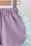 Mint Puppy Plaid Embroidered Set Aaria Tees