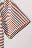 Brown Bear Stripe Embroidered Set Aaria Tees
