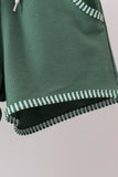 Green Duck Stripe Embroidered Set Aaria Tees