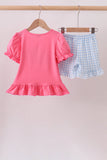 Pink ABC Appliqué Set Aaria Tees