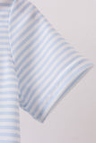 Blue Apple Bus Embroidered Top Aaria Tees