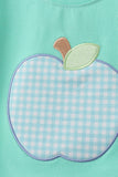 Green Apple Embroidered Set Aaria Tees