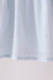 Blue Embroidered Swiss Dot Ruffle Set Aaria Tees