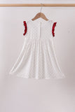 Maroon Alabama Elephant Applique Dress Aaria Tees