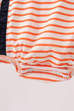 AU Tiger Applique Ruffle Stripe Bubble Aaria Tees