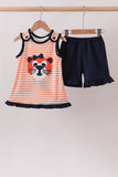 AU Tiger Applique Stripe Set - Aaria Tees Aaria Tees