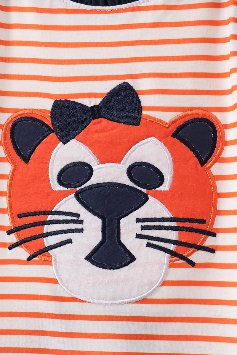 AU Tiger Applique Stripe Set - Aaria Tees Aaria Tees