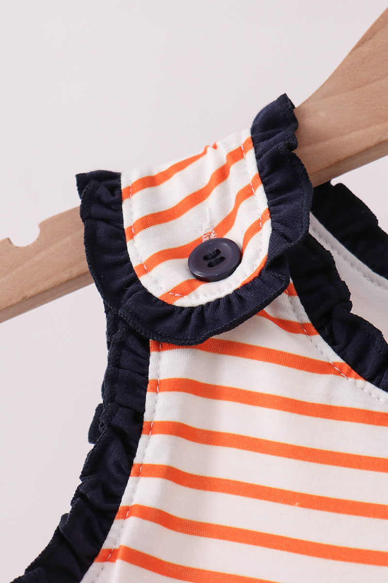 AU Tiger Applique Stripe Set - Aaria Tees Aaria Tees