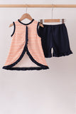 AU Tiger Applique Stripe Set - Aaria Tees Aaria Tees