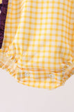 Purple LSU Tiger Applique Ruffle Bubble Aaria Tees