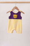 Purple LSU Tiger Applique Jon Jon Aaria Tees