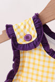 Purple LSU Tiger Applique Ruffle Set - Aaria Tees Aaria Tees