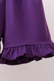 Purple LSU Tiger Applique Ruffle Set - Aaria Tees Aaria Tees